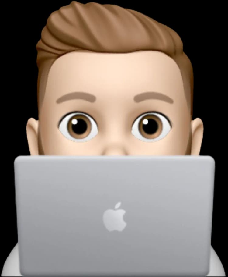 Memoji with laptop